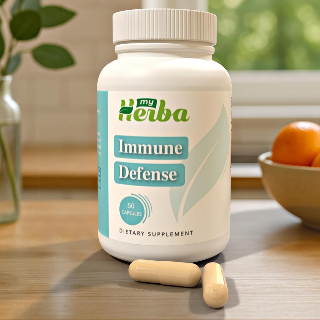 Immune Defense Supplement - Plant-Based Formula with Zinc, Copper, Ginger, Echinacea & Garlic, Daily Wellness and Immune System Support for Adults, 50 Capsules 2