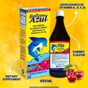 Ballena Azul Aceite de Hígado de Bacalao para Adultos y Niños, COD Liver Oil for Adults and Children,Vitamins A,D,E, B1, Dietary Supplement, Omega 3, Inmune System Boost, Cherry (Cherry 15 OZ) 4