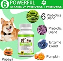 Probiotics for Dogs, 180 Chews Dog Probiotics and Digestive Enzymes, Promotes Gut Health, for Bowel Support, Immunity Health 5