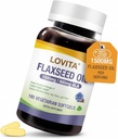 Lovita Vegan Flaxseed Oil 1500mg with 900mg ALA Omega-3 6 9, Cold-Pressed Flax Seed Supplement, Support Heart, Brain, Joint & Skin Health, Non-GMO & Gluten Free, 540 Softgels 2