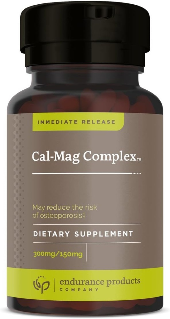 Endur Cal-Mag Complex, Bone & Heart Support for Active Lifestyles, Calcium and Magnesium with Vitamin D3, Gluten Free, 300 Tablets 5