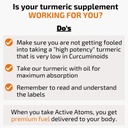 Active Atoms Turmeric Extract, Extra Strength with BioPerine® Black Pepper 750 mg Turmeric Extract per One 00" Capsule, Standardized 95% Curcuminoids, Non-GMO, 60 Veggie Capsules 60 Day Supply 5