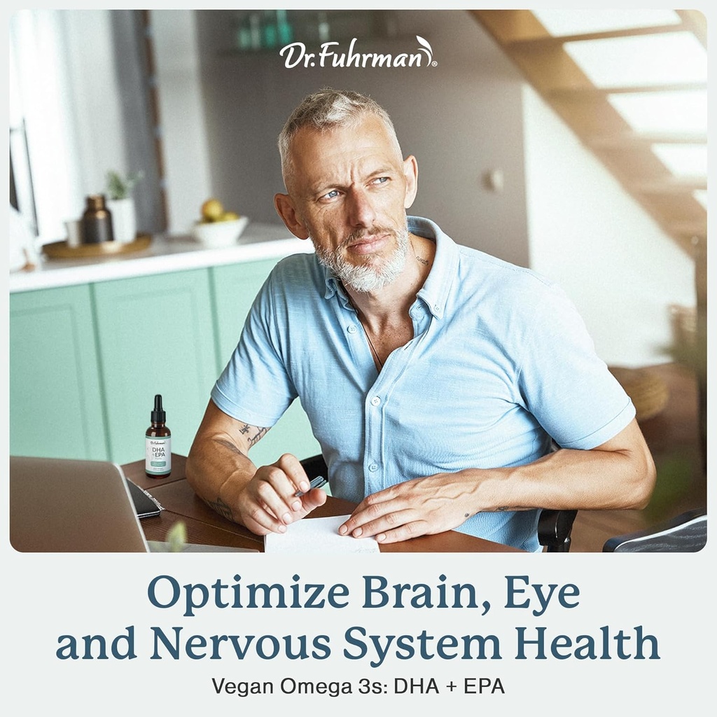 Dr. Fuhrman Vegan Omega 3 | Vegan DHA+EPA Purity Liquid Supplement | Made from Lab-Grown Algae | Our Omega 3 Supplement is Refrigerated in Warehouse Until Shipped | Citrus Flavor 60 Servings 4