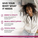 USDA Organic Vitamin B-Complex B5 Pantothenic Acid | B12 Methylcobalamin | B1 Thiamine | B6 Pyridoxine | B7 Biotin | B9 Folic | B3 Niacinamide - B Complex Liquid Drops, Made in USA Supplement, 4fl oz 4