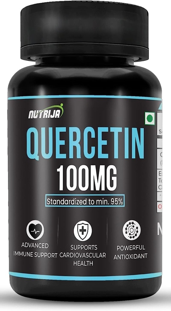 Quercetin 100mg Capsules - Standardized to 95% | Highly Purified & Bioavailable Supplement | Natural Bio-flavonoids & Powerful Anti-Oxidants (90 Capsules) 2
