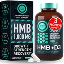 HMB Supplements with VIT D3 and Fadogia Agrestis Complex Muscle Power & Recovery Bundle 3
