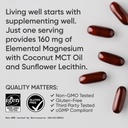 Sports Research® Magnesium Glycinate - Suports Restful Sleep & Enzymatic Processes - 160 mg Chelated Magnesium - Liquid Softgel - 120 Count 5