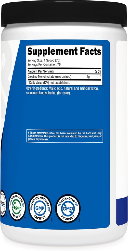 Nutricost Creatine Monohydrate Powder (Blue Raspberry), 500 Grams (1.1 LBS) 6