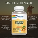 Solaray Calcium Citrate 1000 mg, Natural Orange Flavor Chelated Calcium Supplement for Bone Strength, Teeth, Nerve, Muscle, and Heart Function Support, 60-Day Guarantee, 15 Servings, 60 Chewables 4