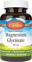 Carlson - Magnesium Glycinate, 200 mg, Superior Absorption, Heart Health, Muscle Function, Bone Support, 120 Tablets 2