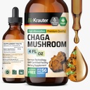 BIO KRAUTER Chaga Mushroom Extract - Chaga Tincture for Immune Support - Vegan, Alcohol & Sugar Free Drops 4 Fl.Oz. 2