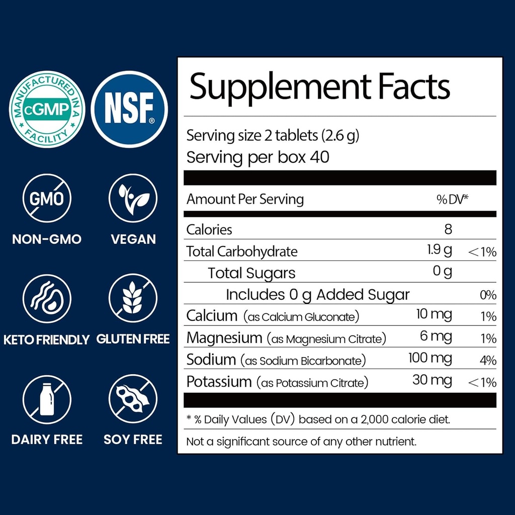 Venture Pal Sugar Free Electrolyte Powder Packets & Chewable Fast-Melt Electrolyte Tablets, Sport Electrolyte for Running Hiking Cycling Sports Nutrition… 4