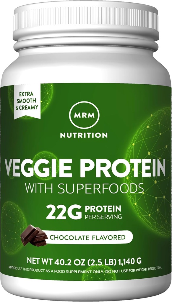 MRM Nutrition Veggie Protein with Superfoods | Vanilla Flavored | 22g Complete Protein | Over 8.8g Essential Amino acids | 13 superfoods | with Omega 3s and Omega6s | Keto Friendly | 33 Servings 5