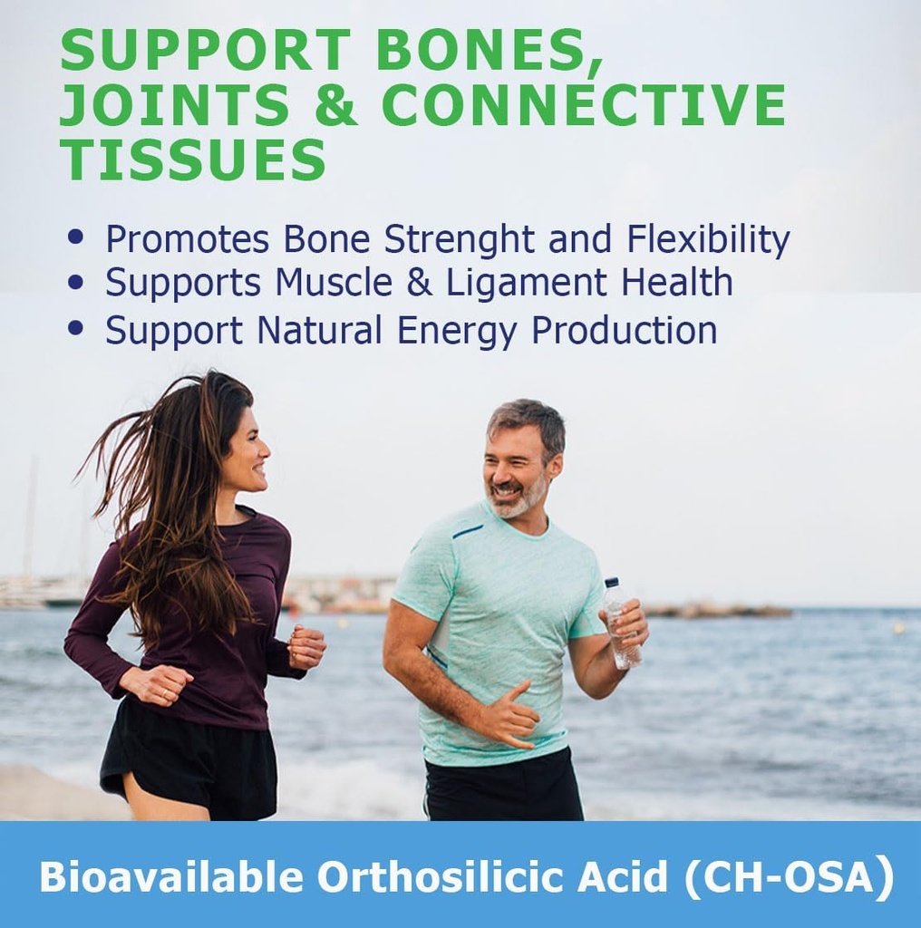 SiPower Silica Vegan Collagen, Supplement Drops-Liquid Mineral Orthosilicic Acid (CH-OSA) + Fulvic Acid. Natural Collagen Booster for Joints, Bones, Hair, Skin, Nails, Immune & Digestive Health-4oz 3