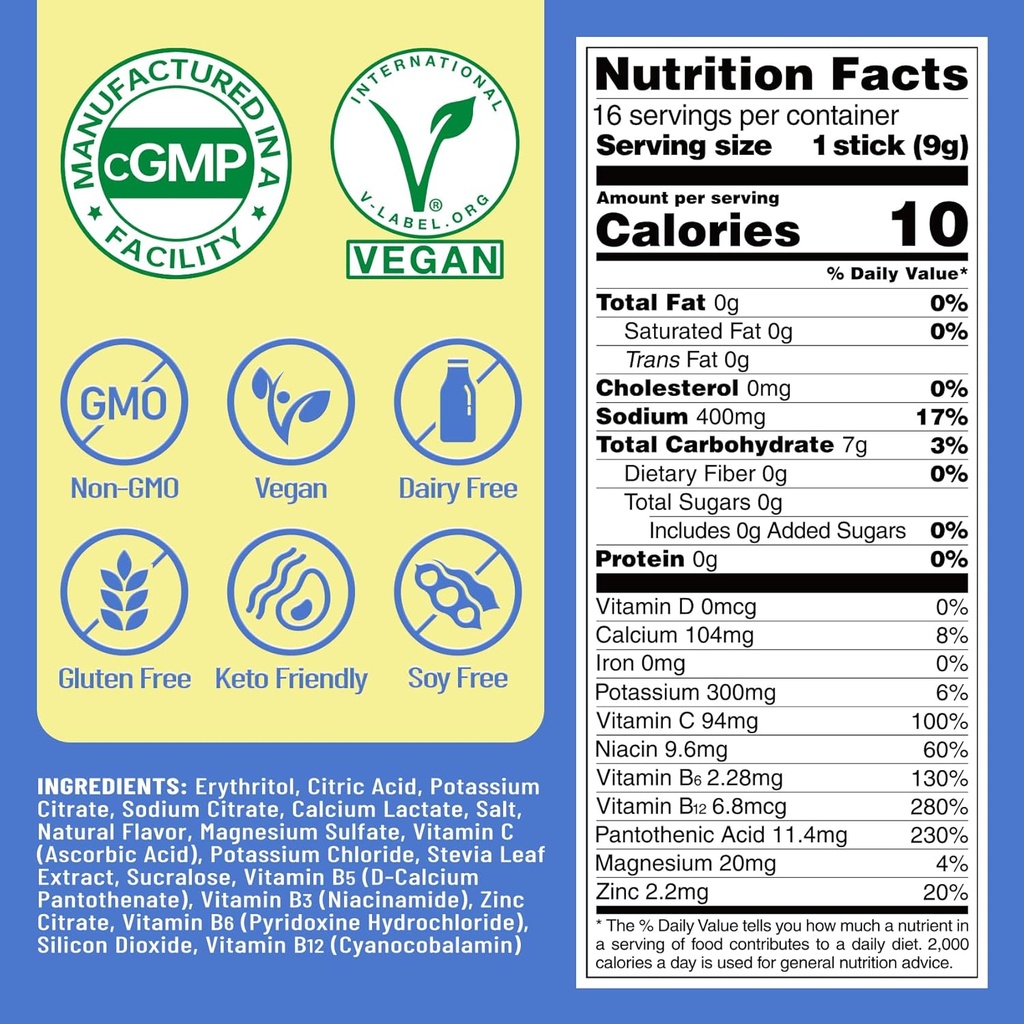 Venture Pal Sugar Free Electrolyte Powder Packets & Chewable Fast-Melt Electrolyte Tablets, Sport Electrolyte for Running Hiking Cycling Sports Nutrition 4