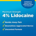 Basic Care Maximum Strength OTC Pain Relief , 4% Lidocaine Patch, 3.9” x 5.5”, 15-Count Box (Previously HealthWise) 5