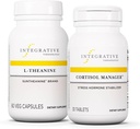Integrative Therapeutics Bundle with Cortisol Manager, 30 Tablets & L-Theanine, 60 Capsules - Cortisol Manager for Stress Support with Ashwagandha* - L-Theanine to Support a Relaxed State* 2