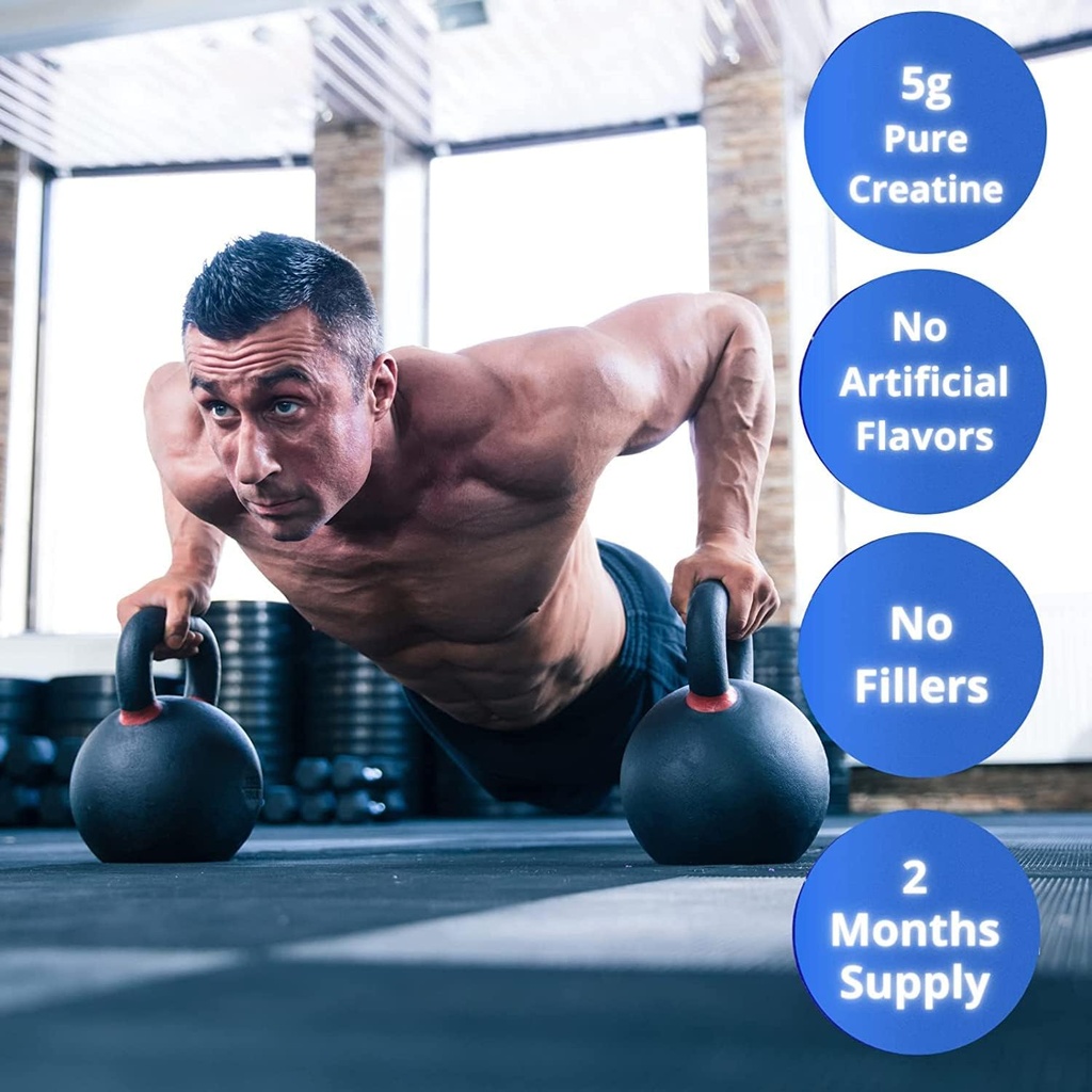 Gaspari Nutrition Pure Creatine Monohydrate, 5g of Pure Creatine, Boost Muscle and Size (Unflavored, 60 Servings) 6