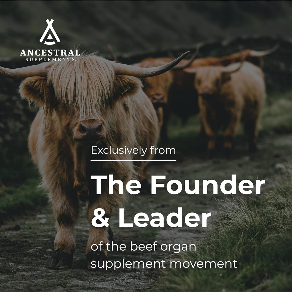 Ancestral Supplements Grass Fed Beef Intestines with Stomach (Tripe), 3000mg, Digestion Supplement Supports Acid Reflux and Gut, Intestine and Digestive Health, Non GMO, 180 Capsules 4