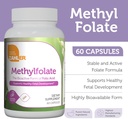 Zahler Methylfolate - Supports Healthy Fetal Development and Genetic Health - Methylated Folic Acid from 1000 mcg DFE L-Methylfolate - Kosher Non GMO Methyl Folate Supplement for Women (60 Capsules) 3