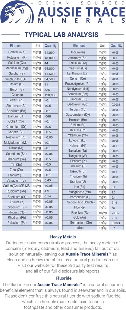 Aussie Trace Minerals - Magnesium Rich Complete Electrolytes 6