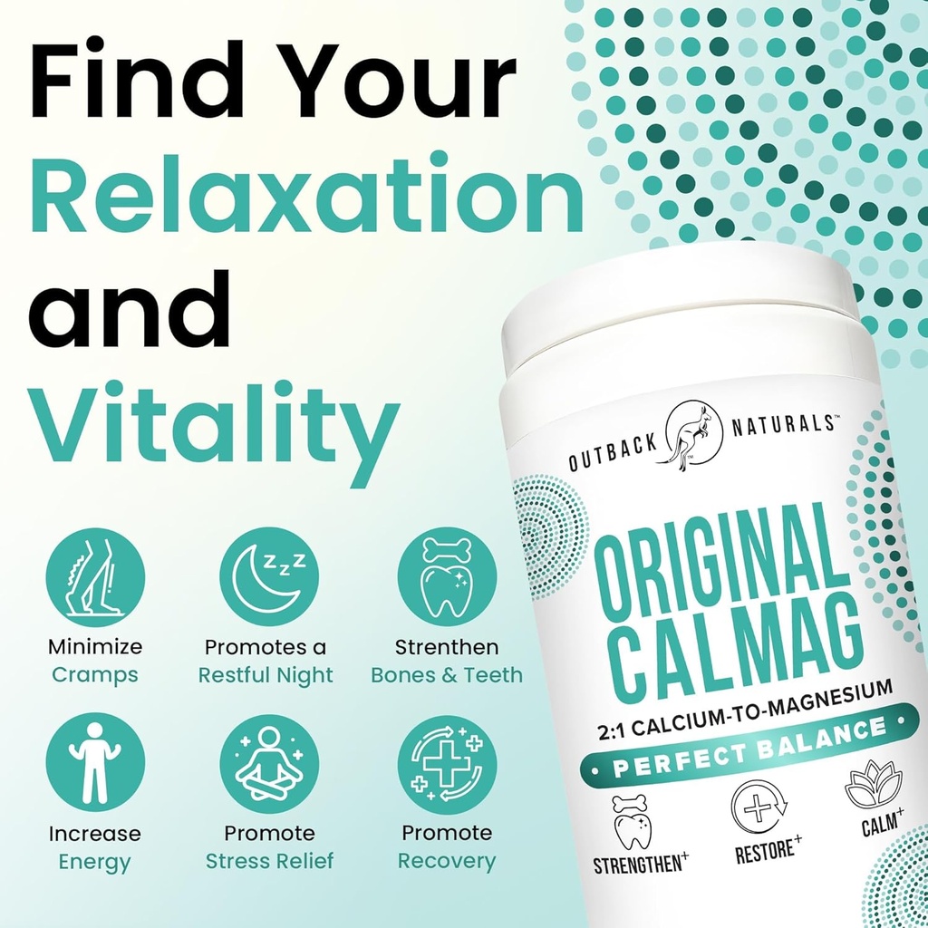 High Absorption 2:1 CalMag Calcium Magnesium Citrate Supplement, Calcium Gluconate Powder, Supports Stress Relief, Sleep & Bone Strength Mineral Drink, Unflavored 16.5 oz (Pack of 1) 4