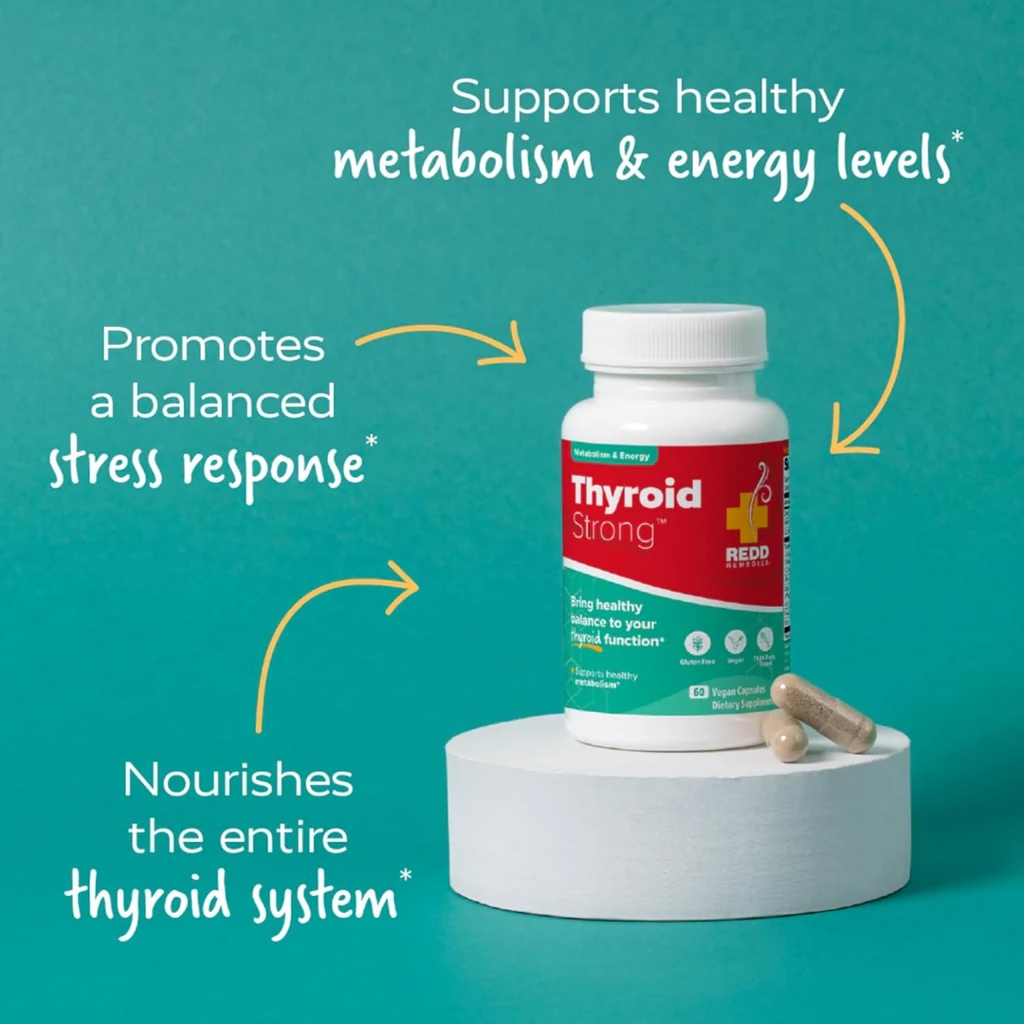 Redd Remedies, Thyroid Strong, Supports Healthy Thyroid Function and Balance, 60 Vegan Capsules 4
