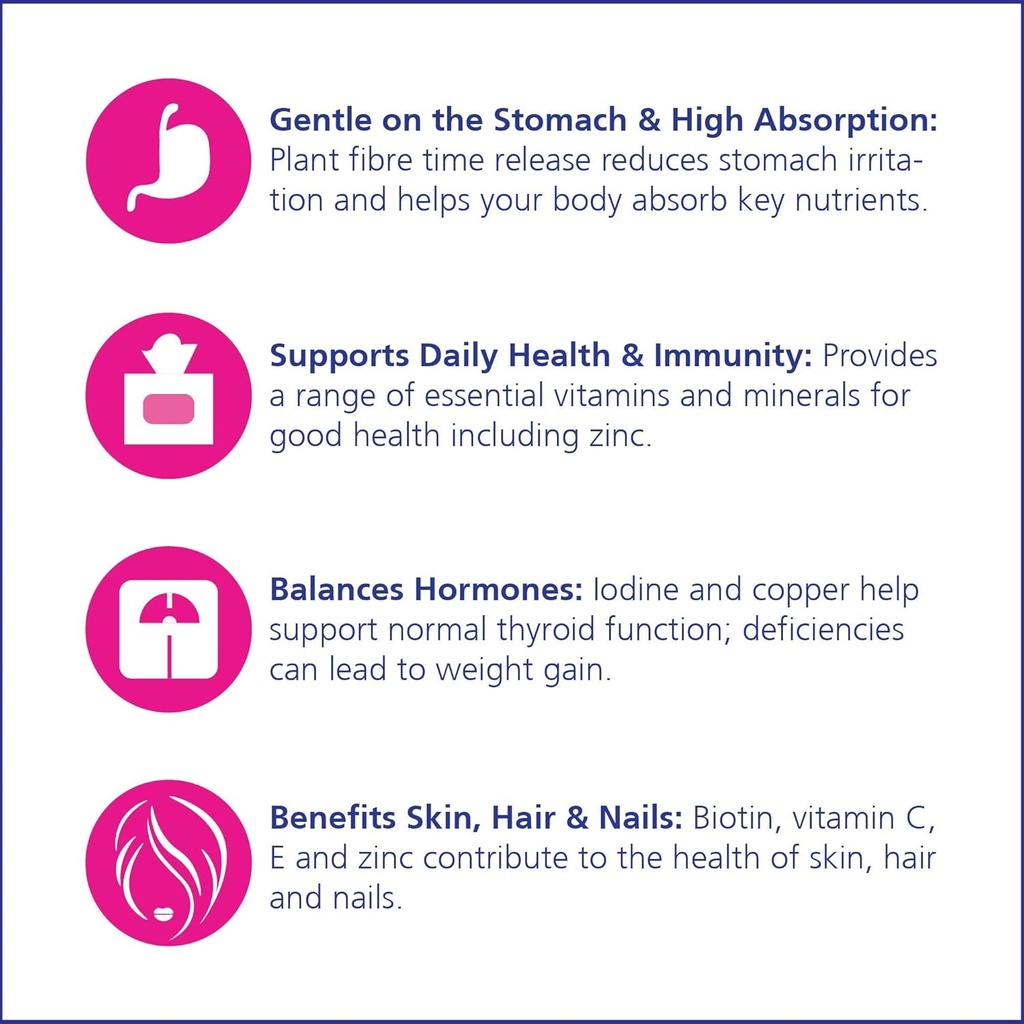 VITALITY Time Release Super Multi+ | Multivitamin | Supports Healthy Hair, Skin and Nails | 60 Tablets 5