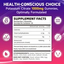 Potassium Citrate Gummies for Adults, Sugar-Free Potassium Gummies 1000mg Support Leg Cramps & Electrolyte Balance High Potency Potassium Supplement Gummies 120 Count 3