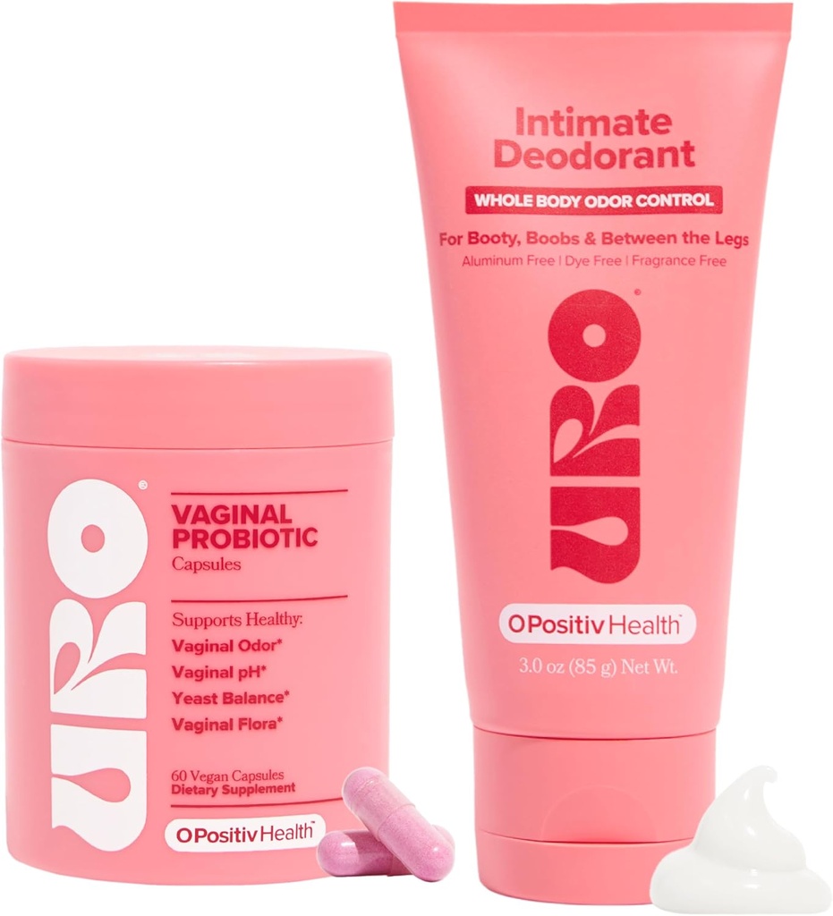 URO Vaginal Probiotic and URO Intimate Deodorant Bundle 2
