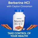 Nutricost Berberine HCl with Ceylon Cinnamon Capsules (120 Capsules, 60 Servings) - Non-GMO, Animal-Free Product 6