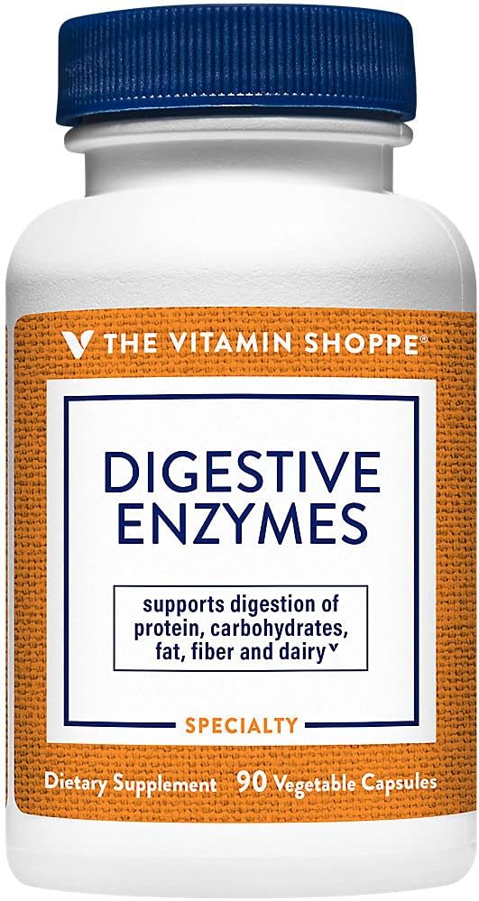 Digestive Enzymes - Plant-Based Digestive Formula, Promotes Digestion to Help Release Nutrients, Nutrient Digestion & Absorption (90 Veggie Capsules) by The Vitamin Shoppe 2