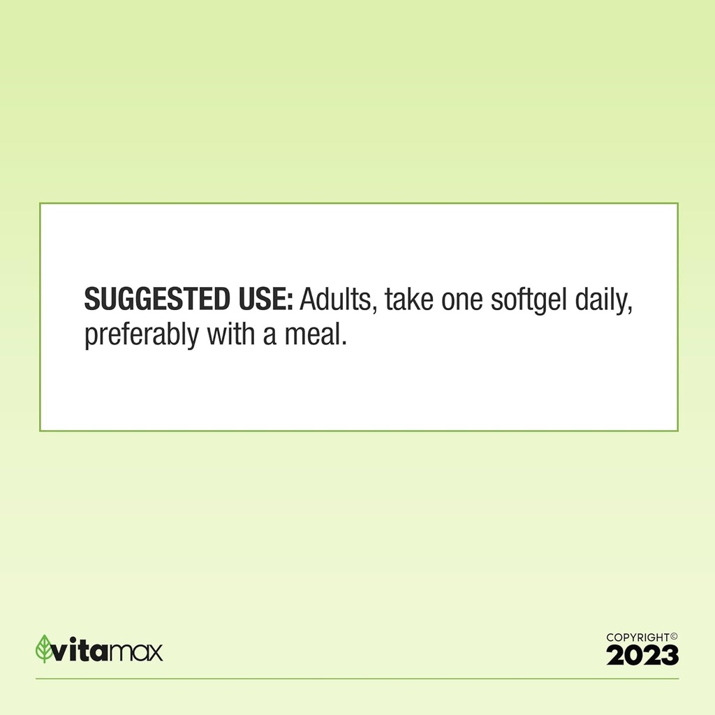 Spring Valley Omega-3 from Fish Oil 1000 mg, Maximum Care, 120 Count + Exclusive VitaMax Vitamin Guide (2 Items) 4