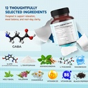 GABA, 5-HTP L-Tryptophan Ashwagandha Chamomile L-Theanine Magnesium - Made in USA 5