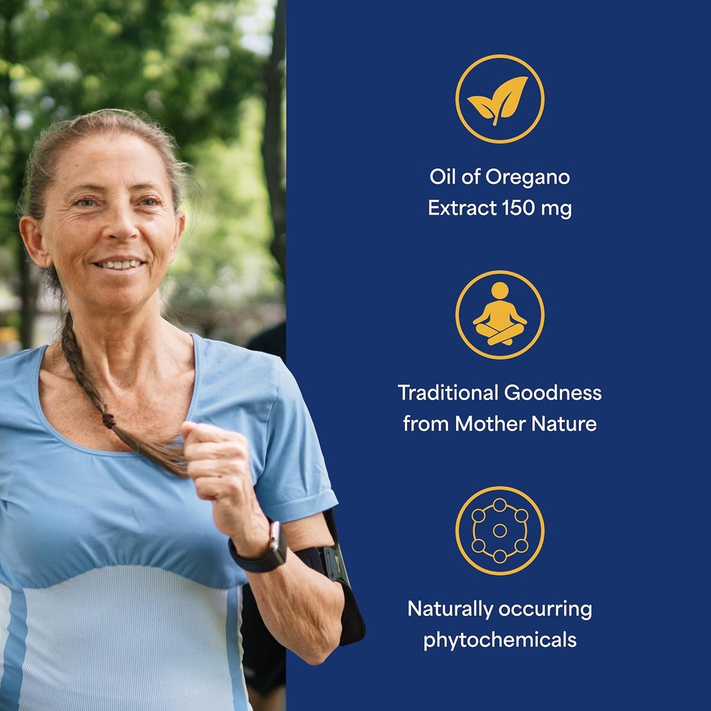 Puritan's Pride Oil of Oregano 150mg, Traditional Herbal Immune Support, 180 Rapid Release Softgels, Pack of 2 4