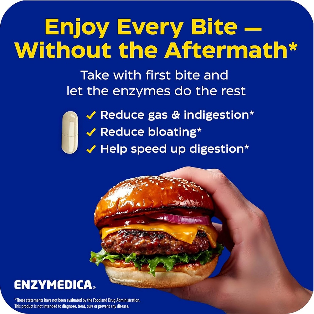 Enzymedica Digest Gold + ATPro, Maximum Strength Enzyme Formula, Prevents Bloating and Gas, 14 Key Enzymes Including Amylase, Protease, Lipase and Lactase, 240 Capsules 5