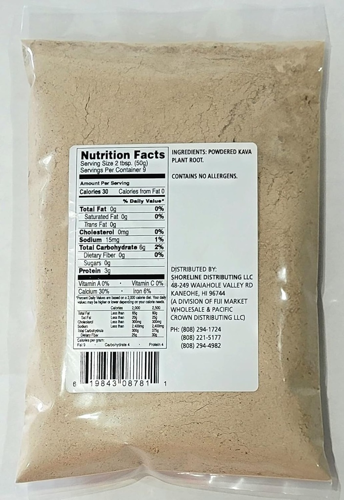 Tikaram's Kava Kava - Premium Fiji Waka (Nobel Lateral Root Kava Powder) 1/2 Pound (8oz) - Fiji Market Wholesale, 8oz (1/2 Pound) 3