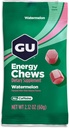 GU Energy Chews, Watermelon Energy Gummies with Electrolytes, Vegan, Gluten-Free, Kosher, Caffeine-Free, and Dairy-Free On-The-Go Energy for Any Workout, 12 Bags (24 Servings Total) 2