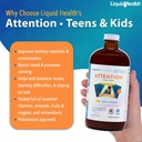 LIQUIDHEALTH Attention, Liquid Multivitamin for Kids & Teens - Improves Memory Retention, Concentration, Focus, Mood, Relaxation & Calming - Made in The USA, Great Taste, Vegan, Sugar-Free (2 Pack) 4