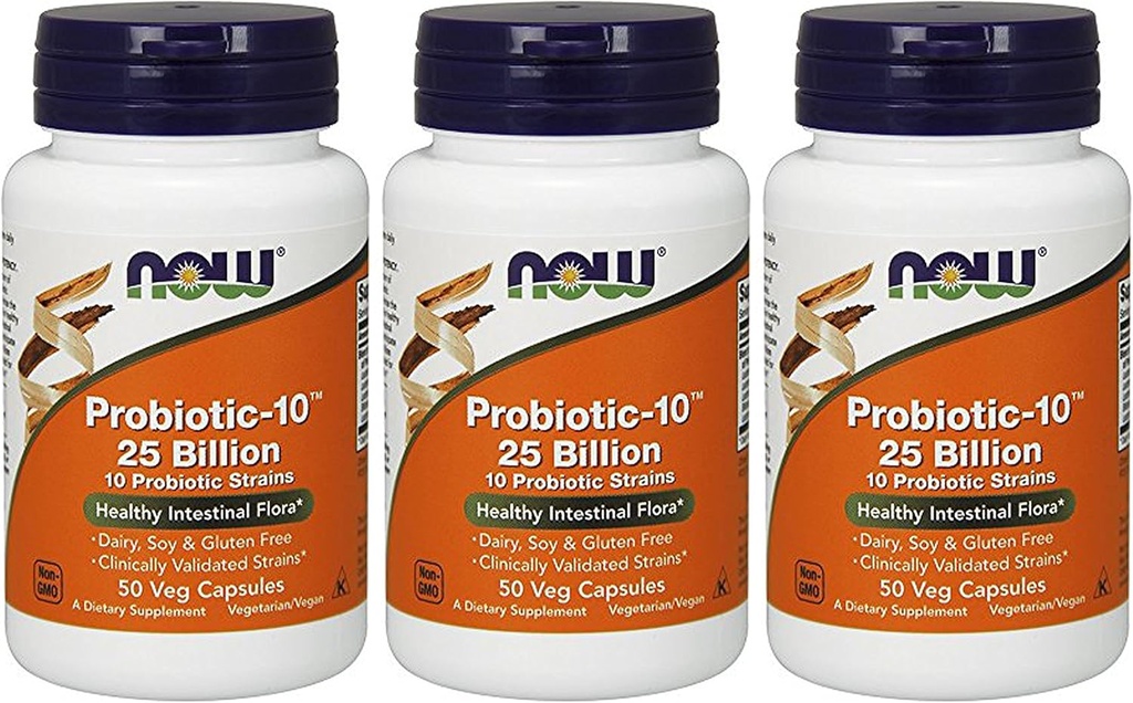 NOW Foods - Probiotic-10 25 Billion (3 X 50 Count) 2