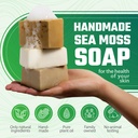 Sea Moss Soap Green Tea Matcha & Aloe Bergamot & Strawberry Sea Moss Gel 3