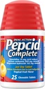 Pepcid Complete Acid Reducer + Antacid for Acid Reflux, 10mg Famotidine, 800mg Calcium Carbonate & 165mg Magnesium Hydroxide per Heartburn Tablet, Antacid Chews, Tropical Fruit, 25 ct 2