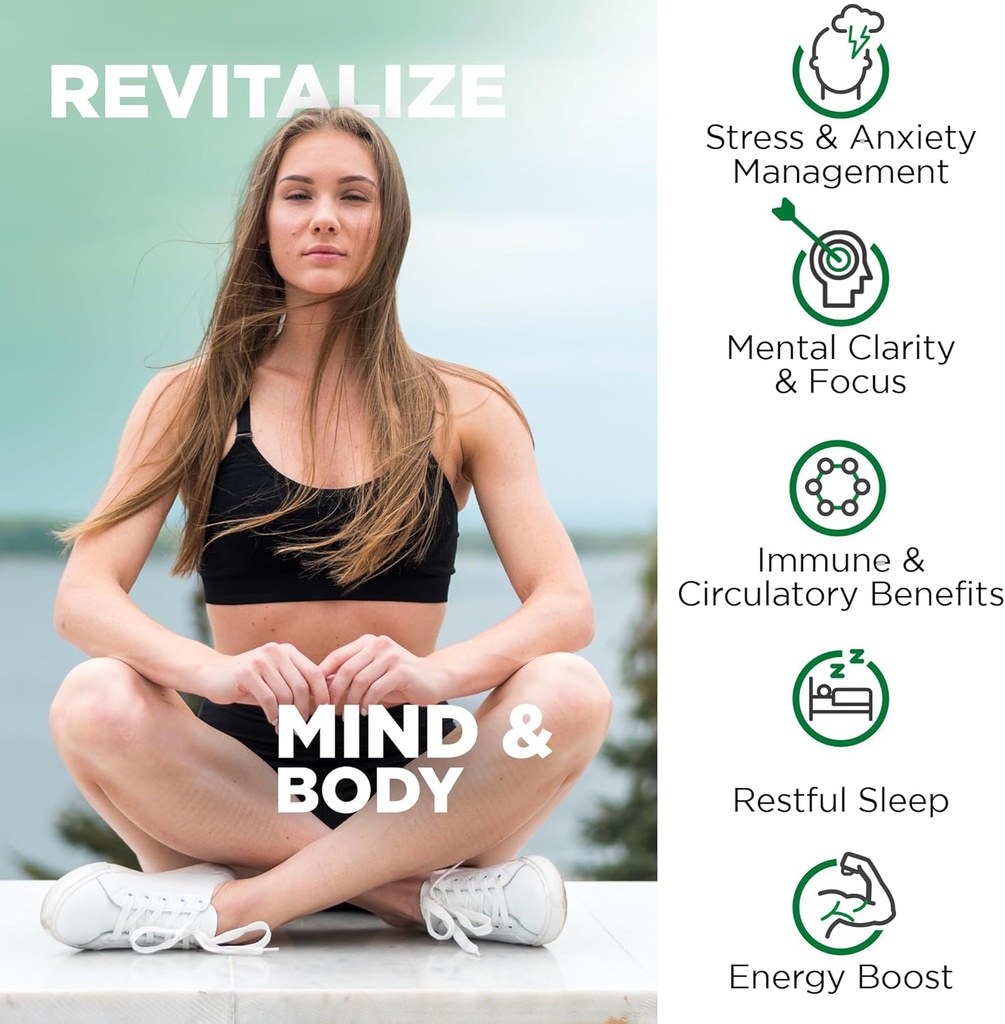 Nutrivein Premium Ashwagandha Capsules & Tart Cherry Capsules Bundle: High-Absorption Tart Cherry Extract and Ashwagandha Supplements for Recovery, Balance, and Vitality 6