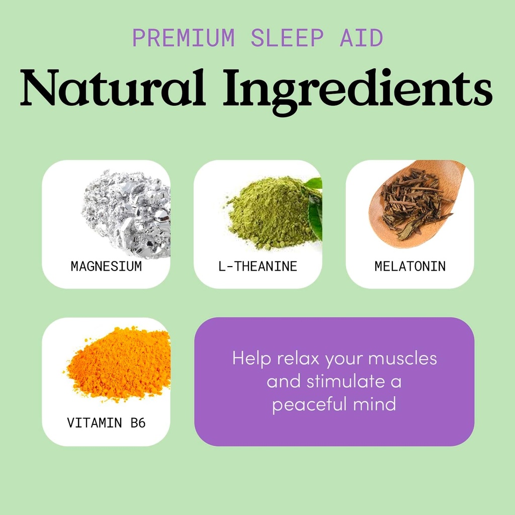 Health Sleep Solution, Sleep Supplement for Adults, Magnesium and Melatonin for Sleep Provides Natural Sleep Support, Vegan Ingredients, Gluten-Free Magnesium Sleep Supplement, 60 Capsules 6