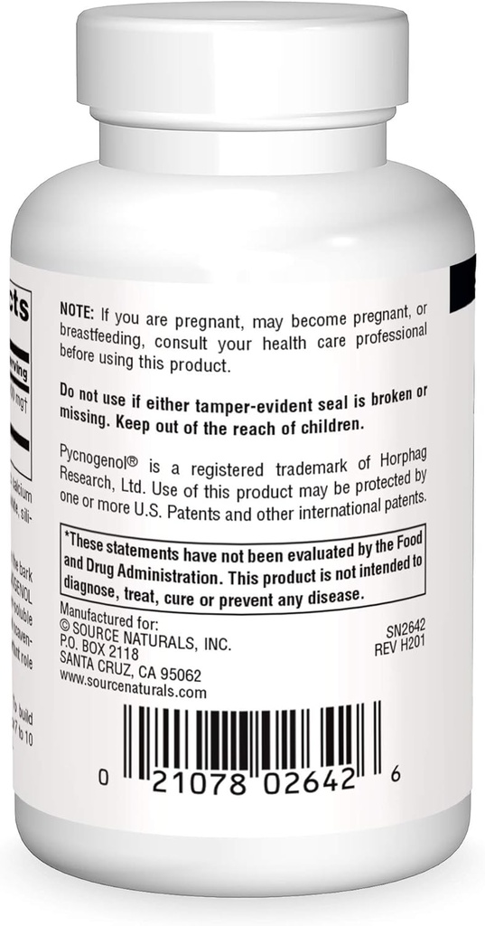 Source Naturals Pycnogenol, Proanthocyanidin Complex, 100 mg - 120 Tablets 3
