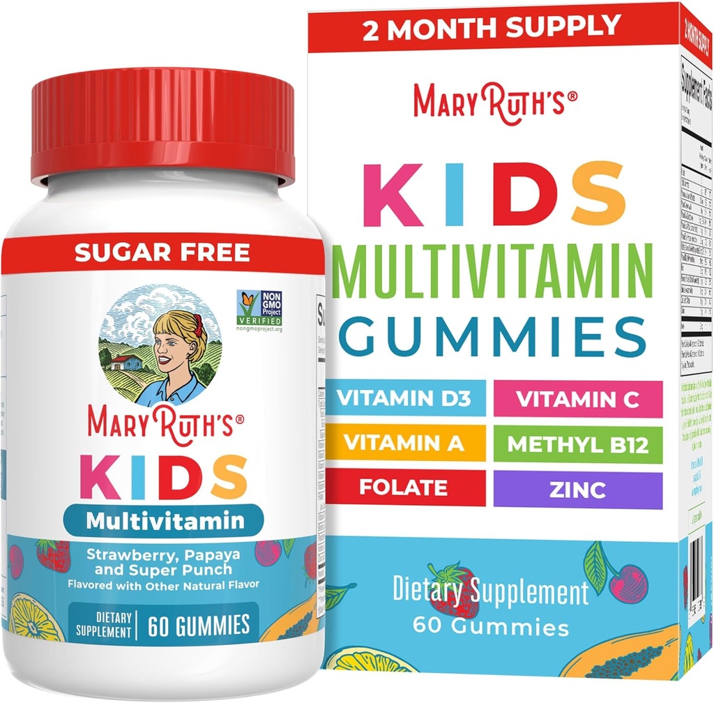 MaryRuth Organics Kids Vitamins | Multi | Sugar Free | 2 Month Supply | Kids Multivitamin Gummies for Ages 2+ | Vegan | Only 1 Gummy a Day | 60 Count 2