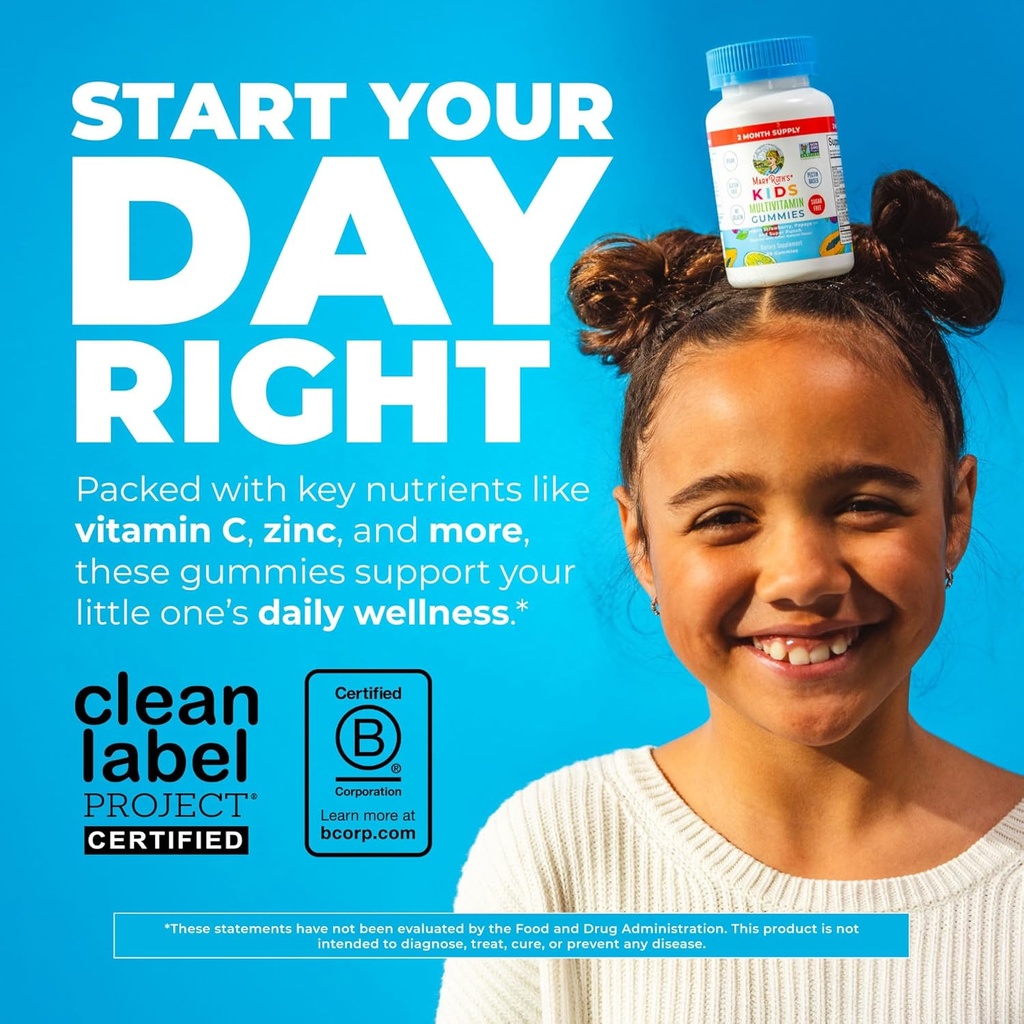 MaryRuth Organics Kids Vitamins | Multi | Sugar Free | 2 Month Supply | Kids Multivitamin Gummies for Ages 2+ | Vegan | Only 1 Gummy a Day | 60 Count 3