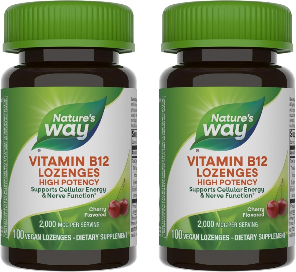 Nature's Way Vitamin B12 Lozenge, 100 Count (2 Pack) 2
