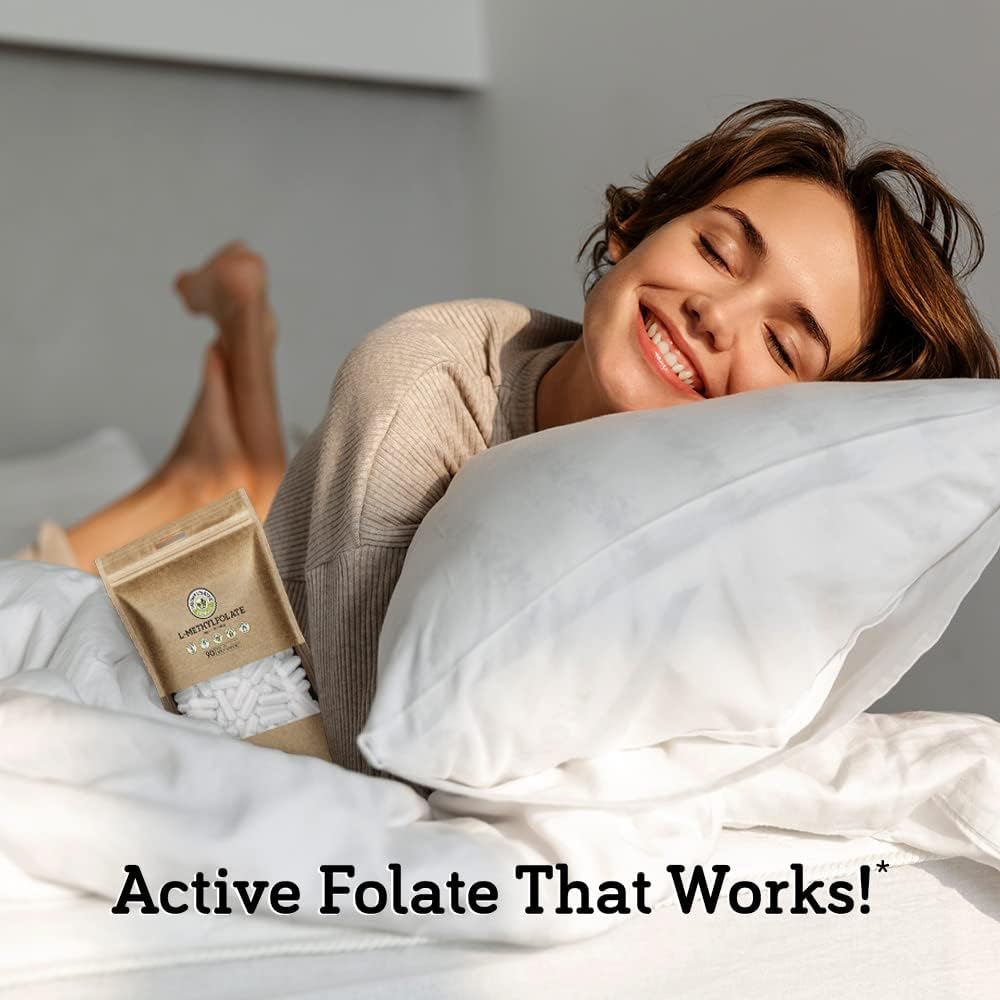 DSO L Methylfolate 7.5mg (5 MTHF Supplement) - 90 Vegan Capsules (7.5 mg) - Active L Methyl Folate Supplement for Homocysteine Control - Folic Acid Vitamin - Eco-Friendly Packaging 3