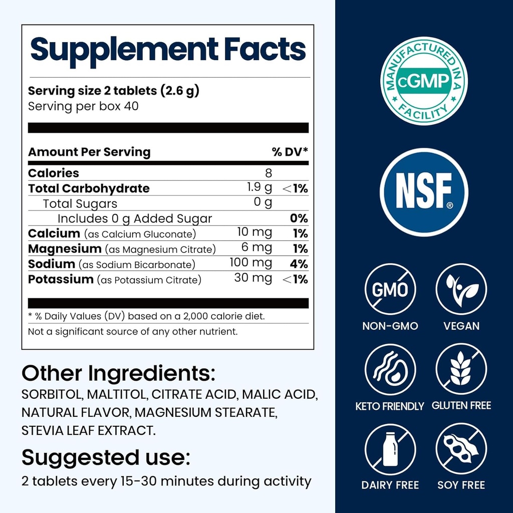 Venture Pal Chewable Electrolyte Tablets, 80 Count Fast-Dissolve Sugar-Free Stick Salt Tablets - Variety Pack for Rapid Hydration, Outdoor Running, Hiking, Sports | Keto & Vegan Friendly | 4 Pack 5